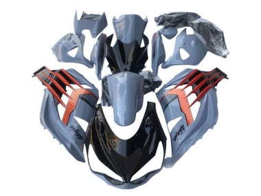 2012-2024 Kawasaki ZX14R ZZR1400 Motorcycle Fairings - Light Blue Orange Black Canada