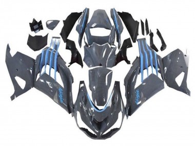 2012-2024 Kawasaki ZX14R ZZR1400 Motorcycle Fairings - Nardo Grey Blue Canada