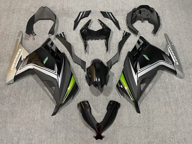 2013-2024 Kawasaki EX300 Motorcycle Fairings - Glossy Black Matte Black Silver Green Canada