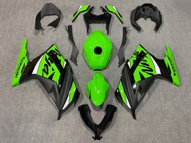 2013-2024 Kawasaki EX300 Motorcycle Fairings - Green White Black Canada