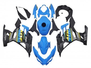 2018-2024 Kawasaki Ninja 400 Motorcycle Fairings - Blue Black Yellow Grey Canada