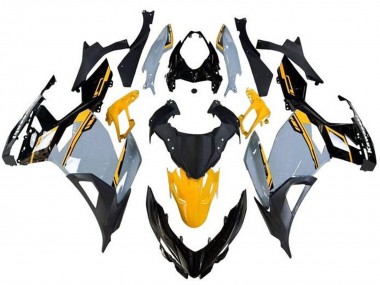 2018-2024 Kawasaki Ninja 400 Motorcycle Fairings - Nardo Grey Orange Black Canada