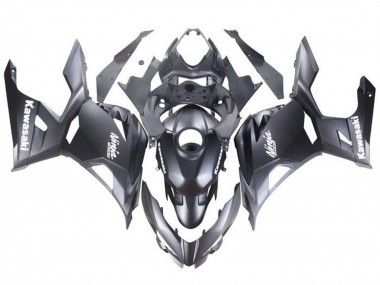 2018-2024 Kawasaki Ninja 400 Motorcycle Fairings - Matte Black White Decals Canada