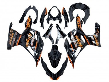 2018-2024 Kawasaki Ninja 400 Motorcycle Fairings - Glossy Black Orange Grey Canada