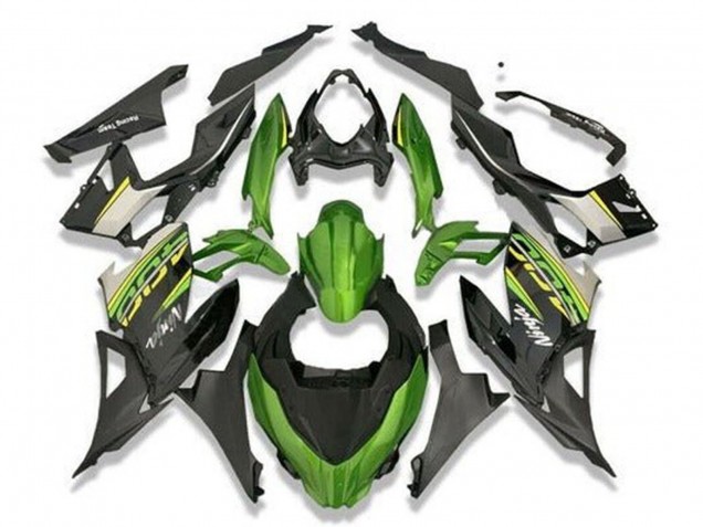 2018-2024 Kawasaki Ninja 400 Motorcycle Fairings - Green Black Grey Canada