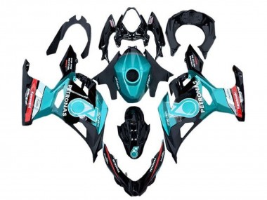2018-2024 Kawasaki Ninja 400 Motorcycle Fairings - Light Blue Red Black Petronas Canada