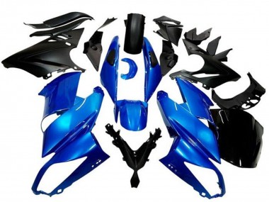 2009-2011 Kawasaki Ninja 650 EX650 Motorcycle Fairings - Blue Matte Black Canada