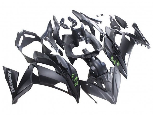 2017-2019 Kawasaki Ninja 650 EX650 Motorcycle Fairings - Matte Black Green Canada