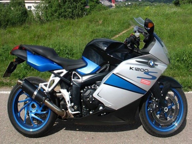 2005-2010 BMW K1200S Motorcycle Fairings - Silver Blue Black Canada