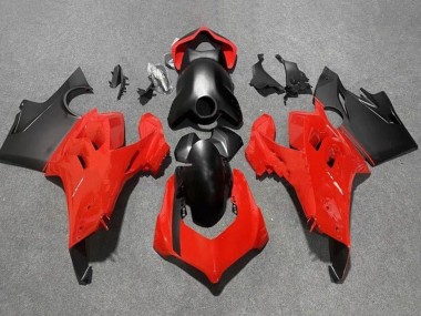 2020-2021 Ducati Panigale V4 V4S Motorcycle Fairings - Red Matte Black Canada