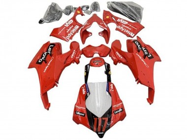 2020-2021 Ducati Panigale V4 V4S Motorcycle Fairings - Red Glossy Black Lenovo 117 Canada
