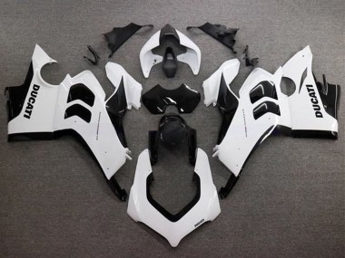 2020-2021 Ducati Panigale V4 V4S Motorcycle Fairings - Glossy White Glossy Black Canada