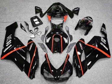 2004-2005 Honda CBR1000RR Motorcycle Fairings - Glossy Black Red Stripe Canada