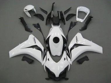 2008-2011 Honda CBR1000RR Motorcycle Fairing - White Glossy Black Canada