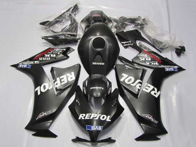 2012-2016 Honda CBR1000RR Motorcycle Fairings - Matte Black White Repsol Canada