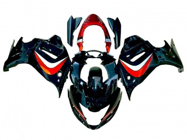 2008-2013 Suzuki GSX650F Motorcycle Fairings - Black Candy Orange Silver Canada