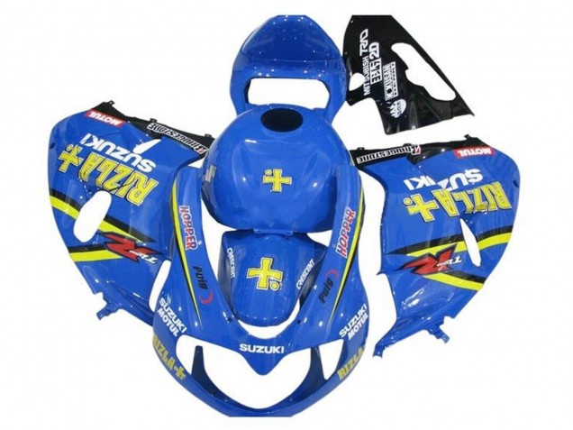 1998-2003 Suzuki TL1000R Motorcycle Fairings - Blue Yellow Black Rizla Hopper Motul Canada