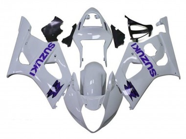 2003-2004 Suzuki GSXR 1000 Motorcycle Fairings - White Purple Canada