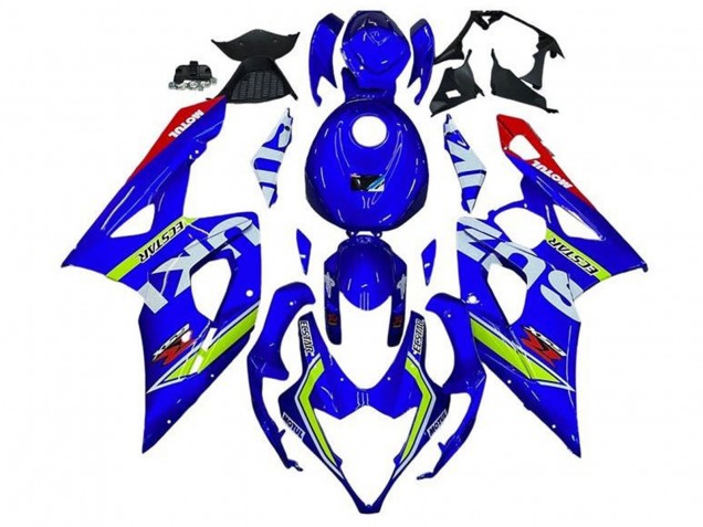 2005-2006 Suzuki GSXR 1000 Motorcycle Fairings - Blue Green White Red Canada