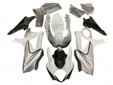 2005-2006 Suzuki GSXR 1000 Motorcycle Fairing - Glossy White Silver Black Canada
