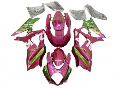 2005-2006 Suzuki GSXR 1000 Motorcycle Fairings - Pink Green Canada
