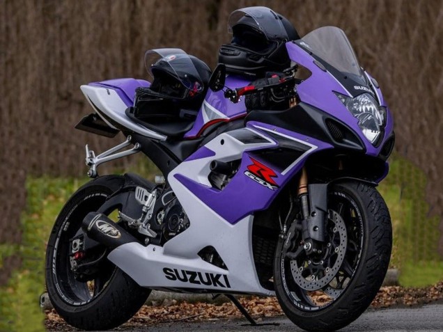 2005-2006 Suzuki GSXR 1000 Motorcycle Fairings - Purple White Canada