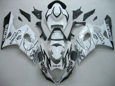 2005-2006 Suzuki GSXR 1000 Motorcycle Fairings - White Black Alstare Corona Canada