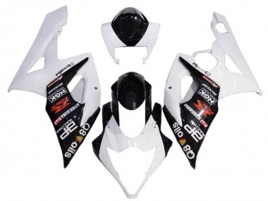 2005-2006 Suzuki GSXR 1000 Motorcycle Fairings - White Black Brembo Canada