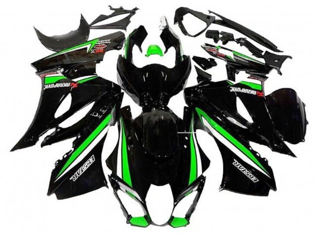 2017-2025 Suzuki GSXR1000 Motorcycle Fairings - Black Green White Stripe Canada