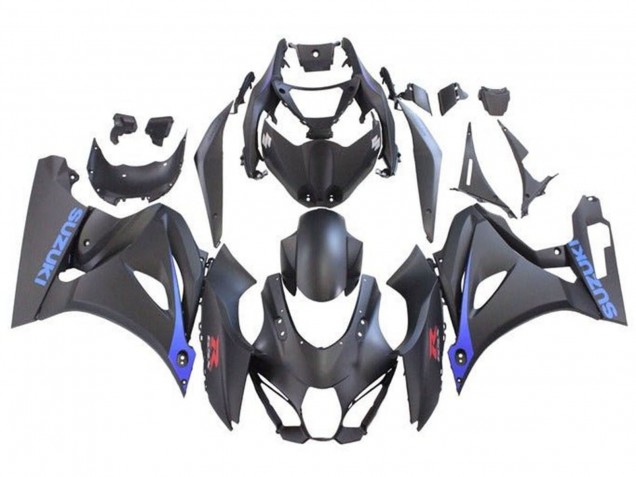 2017-2025 Suzuki GSXR1000 Motorcycle Fairings - Matte Black Blue Canada