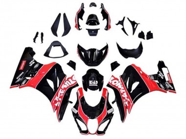 2017-2025 Suzuki GSXR1000 Motorcycle Fairings - Glossy Black Red White Pinstripe Canada