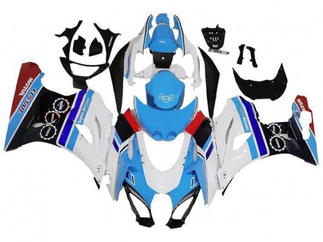 2017-2025 Suzuki GSXR1000 Motorcycle Fairings - White Blue Stripe Red Canada