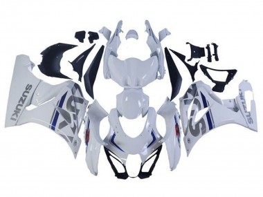 2017-2025 Suzuki GSXR1000 Motorcycle Fairings - White Silver Blue Canada