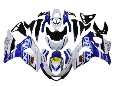 2009-2016 Suzuki GSXR 1000 Motorcycle Fairings - White Blue Yellow Black Tyco Canada