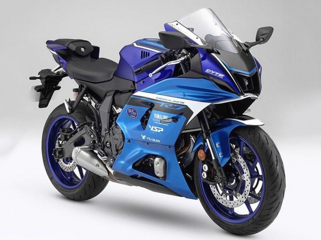 2021-2024 Yamaha YZF R7 Motorcycle Fairings - Matte Blue Matte Light Blue Canada