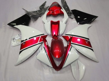2009-2011 Yamaha YZF 1000 R1 Motorcycle Fairing - White Red Black Canada