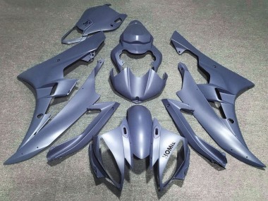 2006-2007 Yamaha YZF R6 Motorcycle Fairings - Matte Silver Blue Canada