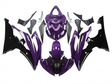 2008-2016 Yamaha YZF R6 Motorcycle Fairings - Purple Glossy Black Canada