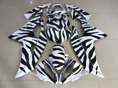 2008-2016 Yamaha YZF R6 Motorcycle Fairings - White Black Zebra Canada