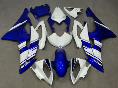 2008-2016 Yamaha YZF R6 Motorcycle Fairings - White Blue Canada