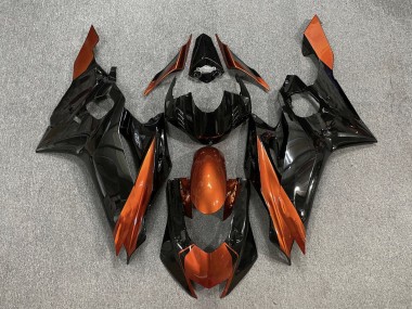 2017-2025 Yamaha YZF R6 Motorcycle Fairings - Orange Glossy Black Canada