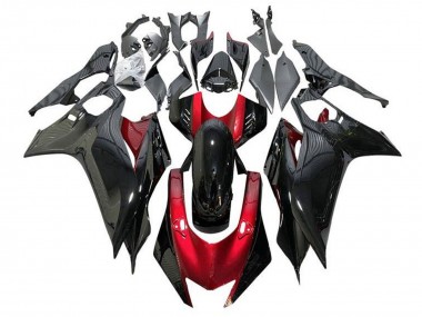 2017-2025 Yamaha YZF R6 Motorcycle Fairings - Red Glossy Black Canada