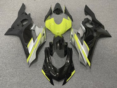 2017-2025 Yamaha YZF R6 Motorcycle Fairings - Grey Neon Yellow Glossy Black Canada