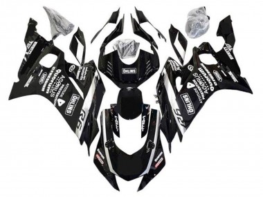 2017-2025 Yamaha YZF R6 Motorcycle Fairings - Black White Ohlins Canada