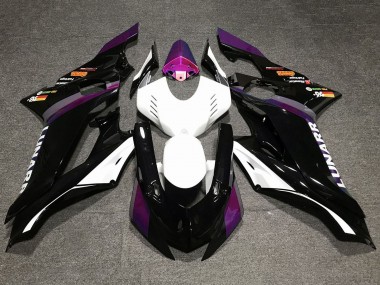 2017-2025 Yamaha YZF R6 Motorcycle Fairings - White Purple Glossy Black Canada