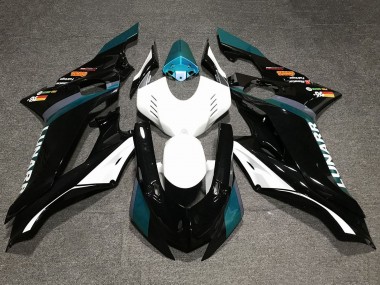 2017-2025 Yamaha YZF R6 Motorcycle Fairings - White Teal Blue Glossy Black Canada