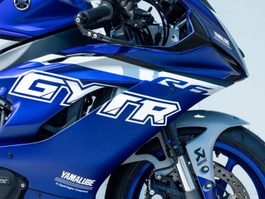2017-2025 Yamaha YZF R6 Motorcycle Fairings - Blue Silver GYTR Canada