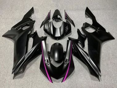 2017-2025 Yamaha YZF R6 Motorcycle Fairings - Matte Black Pink Canada