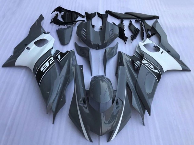 2017-2025 Yamaha YZF R6 Motorcycle Fairings - Dark Nardo Grey White Black Canada