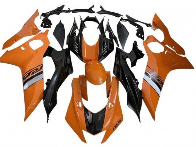 2017-2025 Yamaha YZF R6 Motorcycle Fairings - Orange Silver Glossy Black Canada